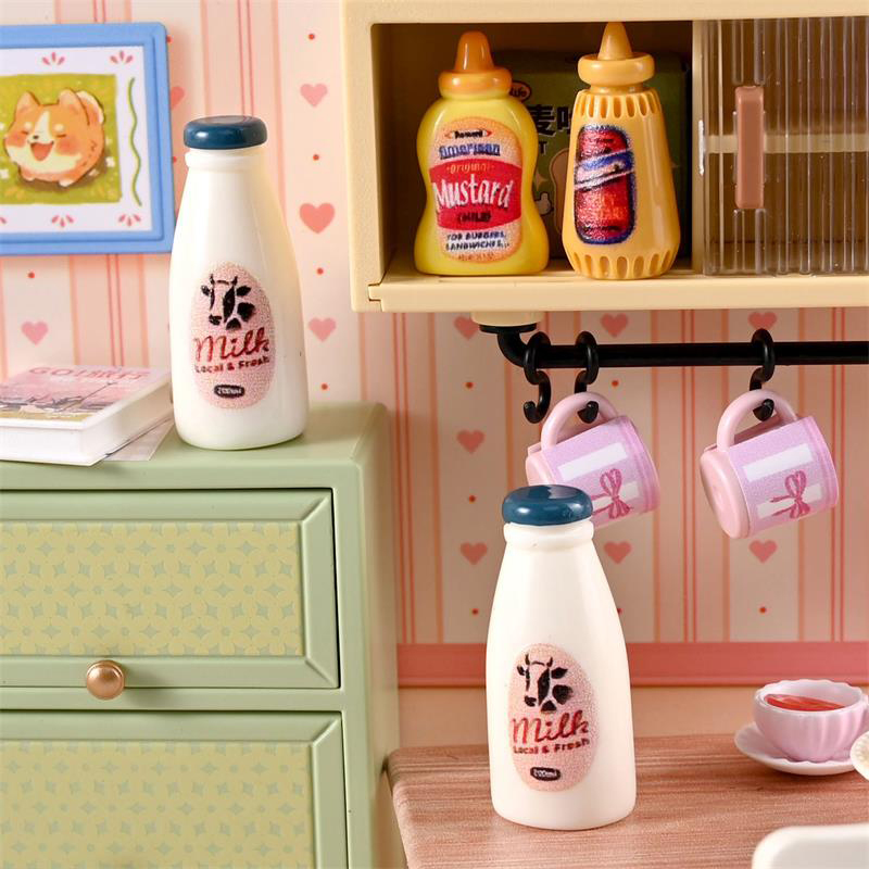 Miniature Food Model Toy Milk  - Kids Outdoor Kitchen Set 评论和价格