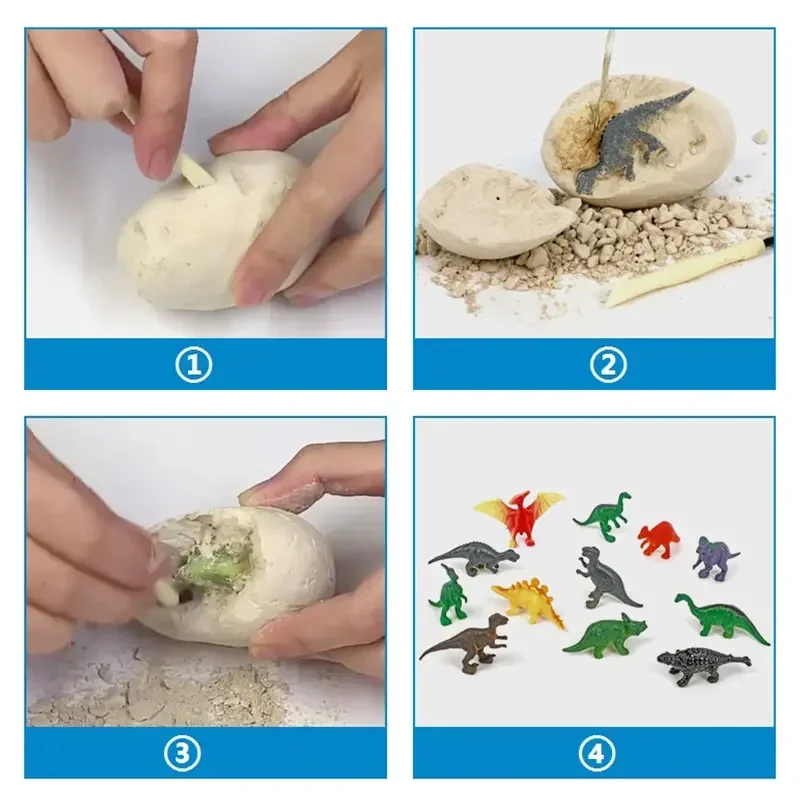Dinosaur Egg Dig Kit,12Pcs Fos - Kids Outdoor Digger 评论和价格