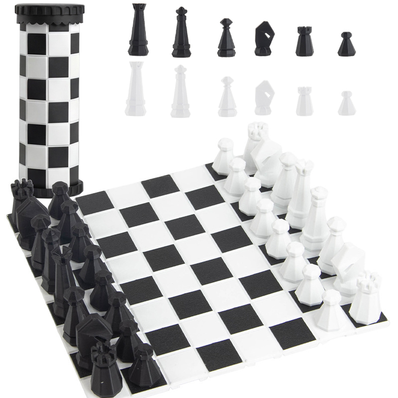 2 in 1 Portable Chess Game Set - Kids Outdoor Entertainment 评论和价格