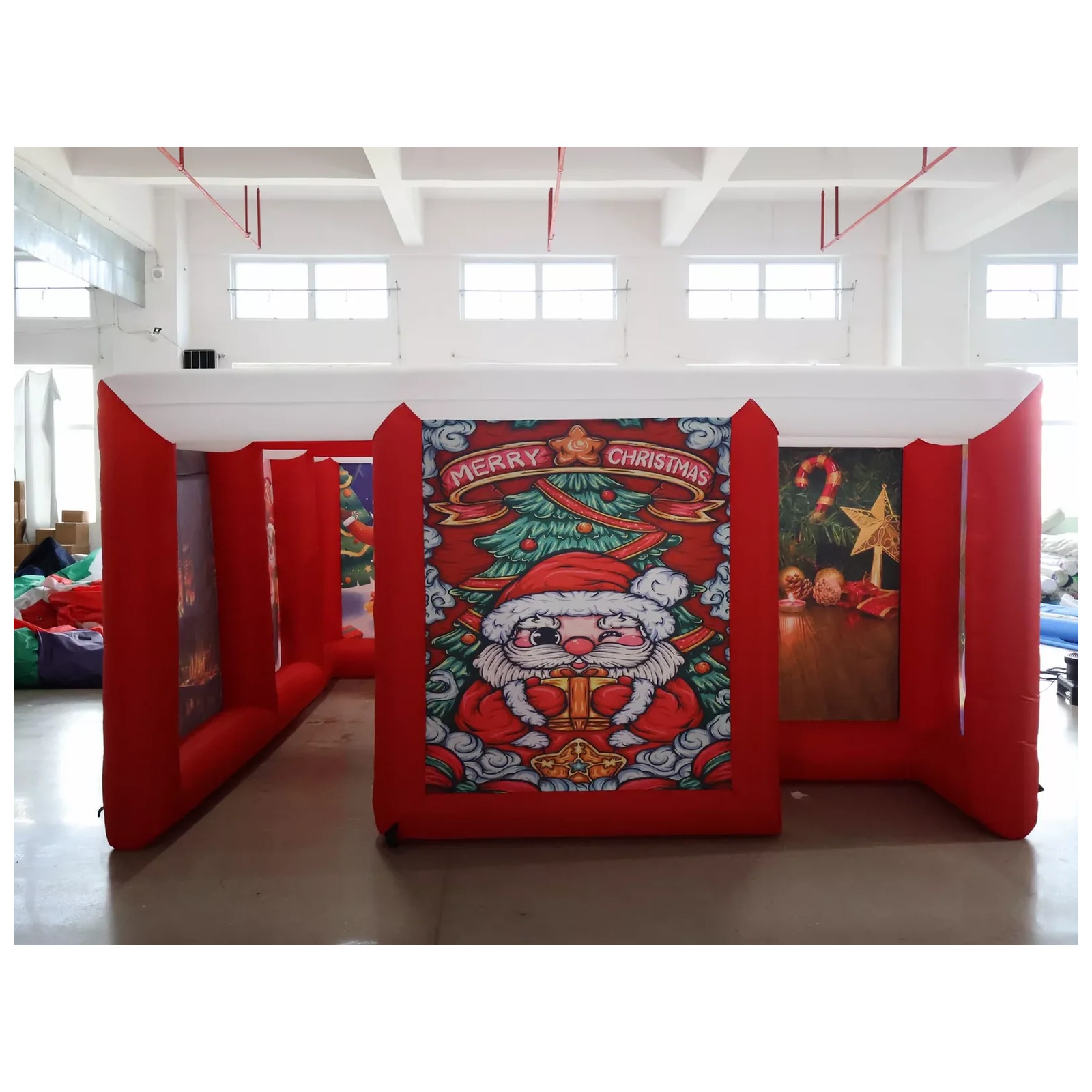 Outdoor Red Covered Inflatable - Kids Outdoor Party Venue 评论和价格