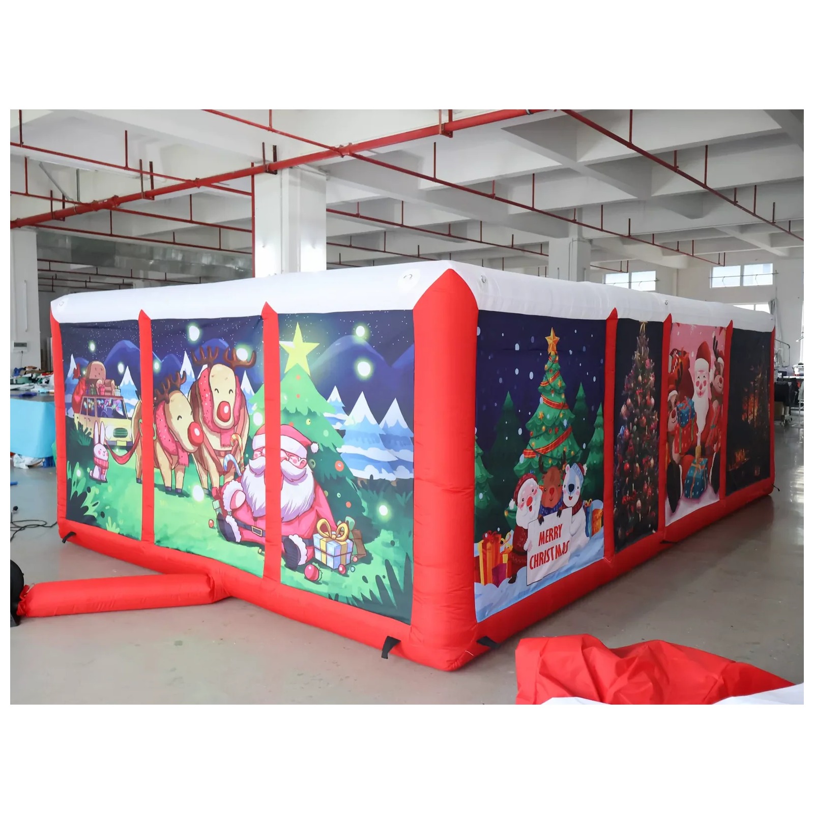 Outdoor Red Covered Inflatable - Kids Outdoor Party Venue 评论和价格