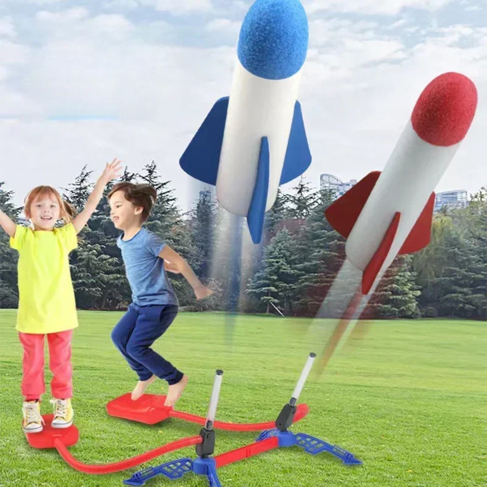 Kids Air Rocket Foot Pump Laun - Kids Outdoor Jumping Toys 评论和价格